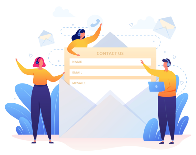 Reklam9 contact and support illustration